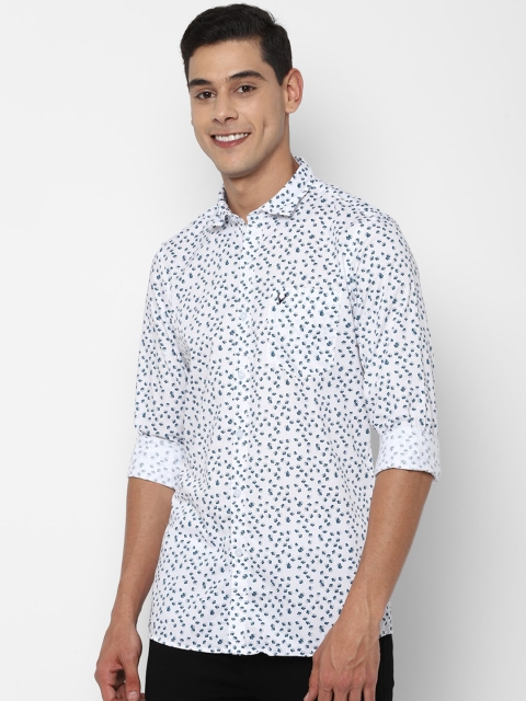

Allen Solly Sport Men White Pure Cotton Floral Printed Casual Shirt