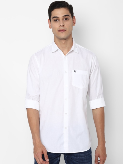 

Allen Solly Men White Slim Fit Opaque Casual Shirt