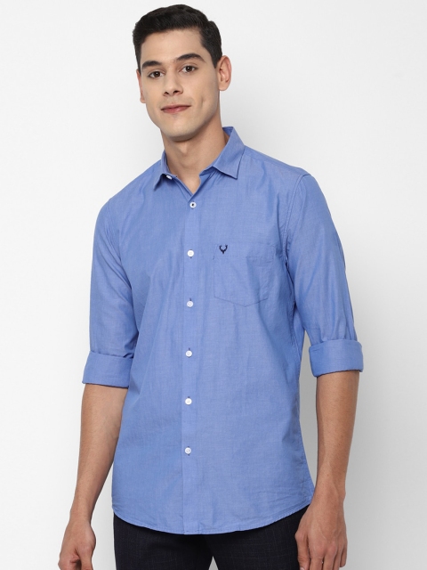 

Allen Solly Men Blue Slim Fit Opaque Casual Shirt