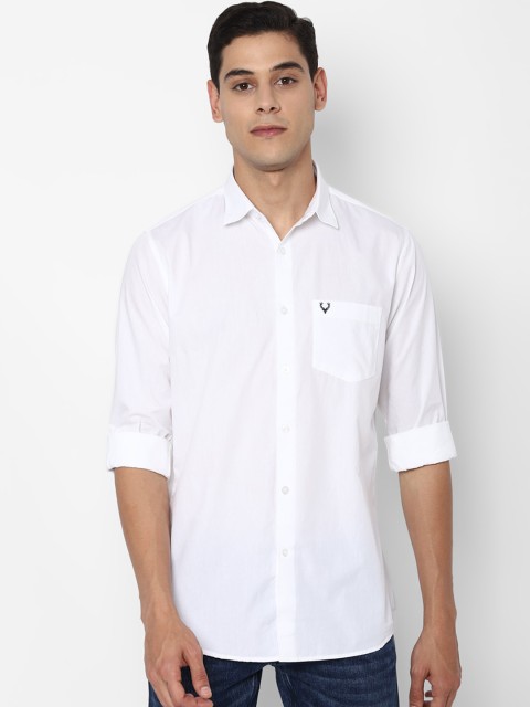 

Allen Solly Men White Slim Fit Opaque Casual Shirt
