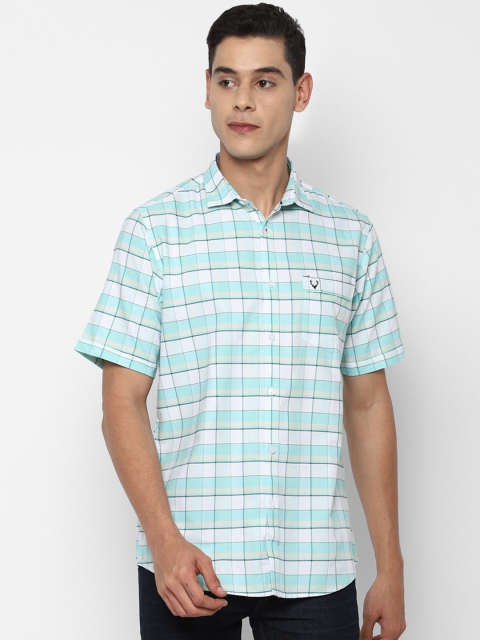 

Allen Solly Men White Slim Fit Tartan Checks Opaque Checked Casual Shirt