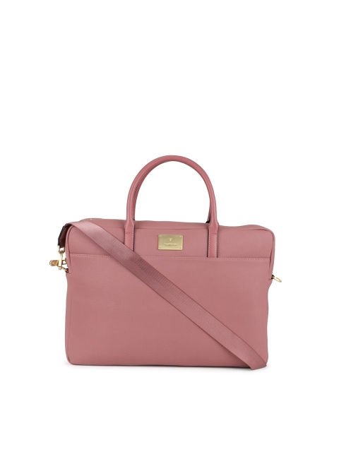 

Van Heusen Woman Women Pink & Gold-Toned PU Laptop Bag