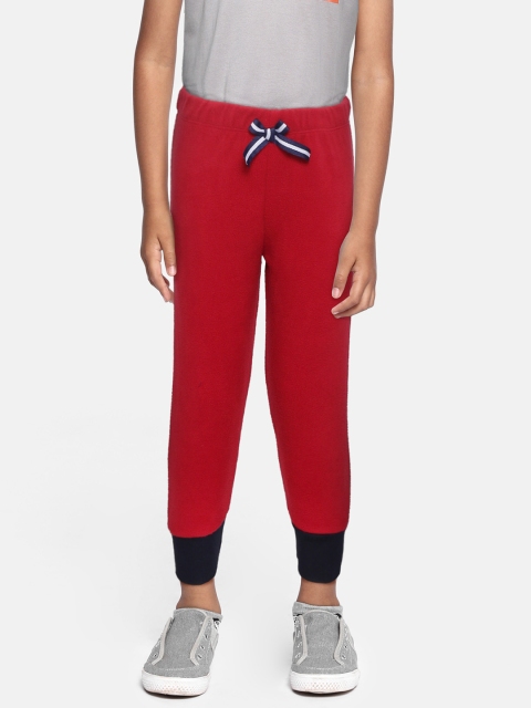 

CrayonFlakes Kids Red Solid Fleece Joggers