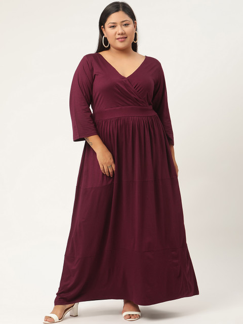 

Revolution Purple Maxi Plus Size Dress