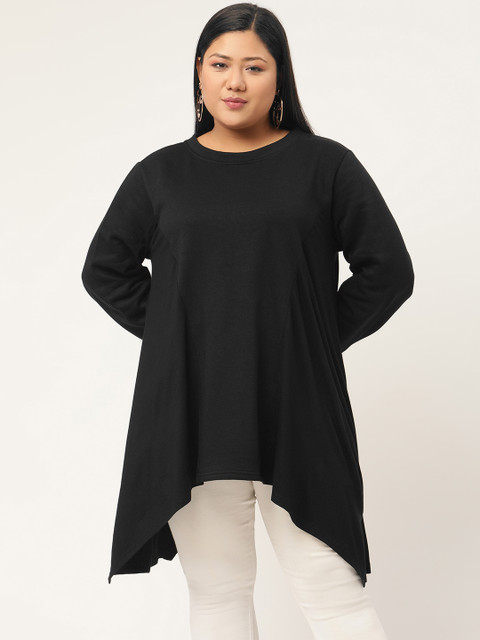 

Revolution Black Regular Plus Size Top