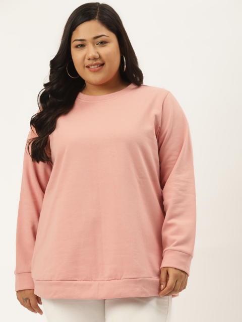 

Revolution Plus Size Women Pink Sweatshirt