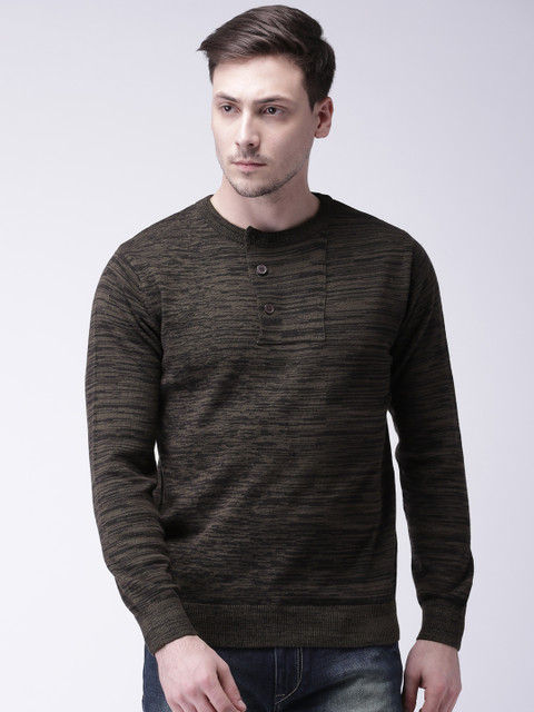 

Moda Rapido Coffee Brown & Black Sweater