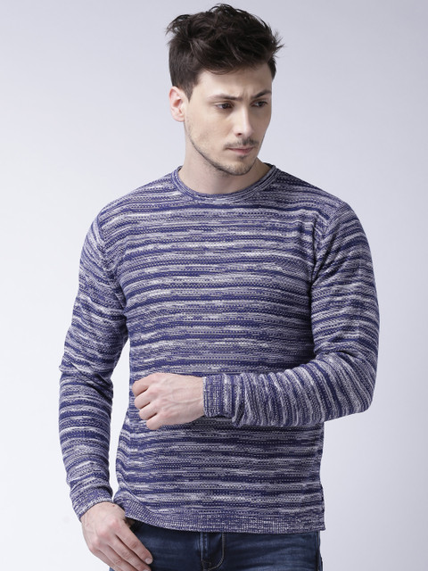 

Moda Rapido Navy & White Sweater, Navy blue