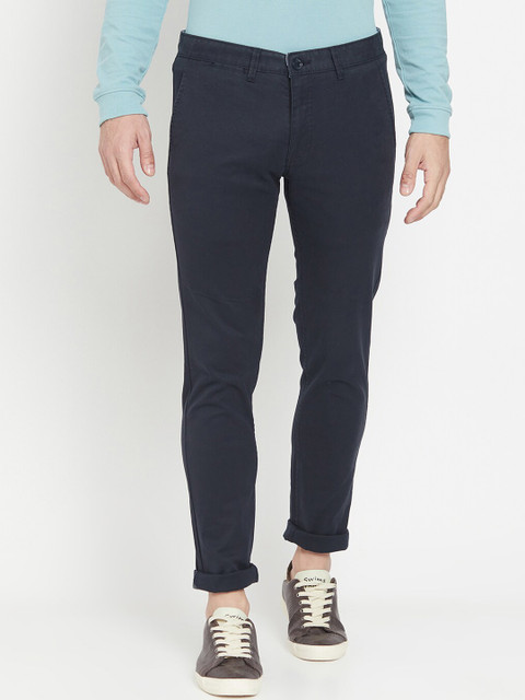 

Octave Men Navy Blue Trousers