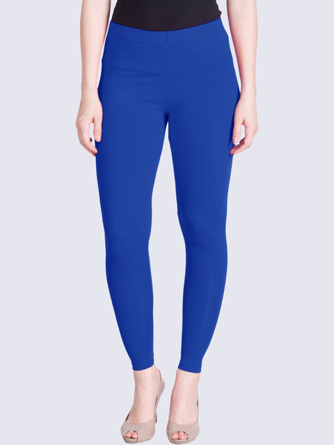 

LYRA Women Blue Solid Ankle-Length Leggings