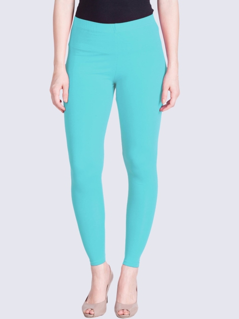 

LYRA Women Mint Green Solid Ankle-Length Leggings
