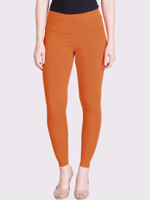 

LYRA Women Sun Baked Solid Ankle-Length Leggings, Brown