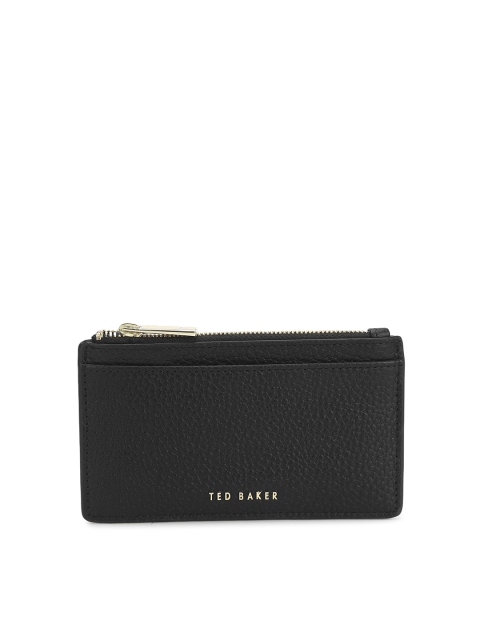 

Ted Baker Women Black Solid Leather Card Holder