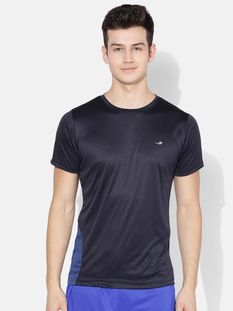 

V2 Value & Variety Men Navy Blue Round Neck T-shirt