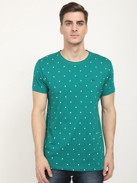 

V2 Value & Variety Men Sea Green Printed T-shirt