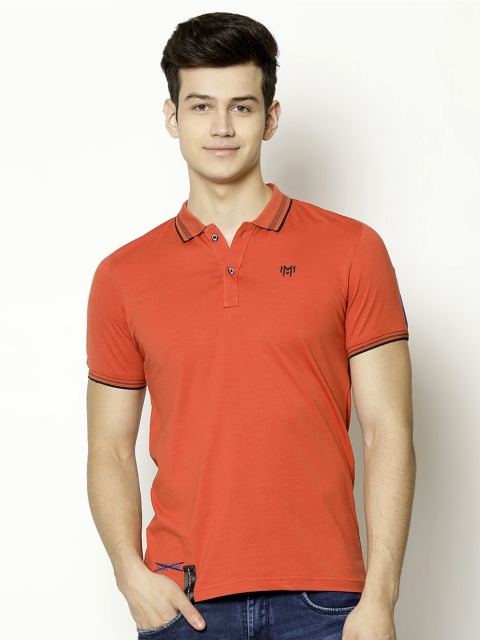

V2 Value & Variety Men Red Polo Collar T-shirt