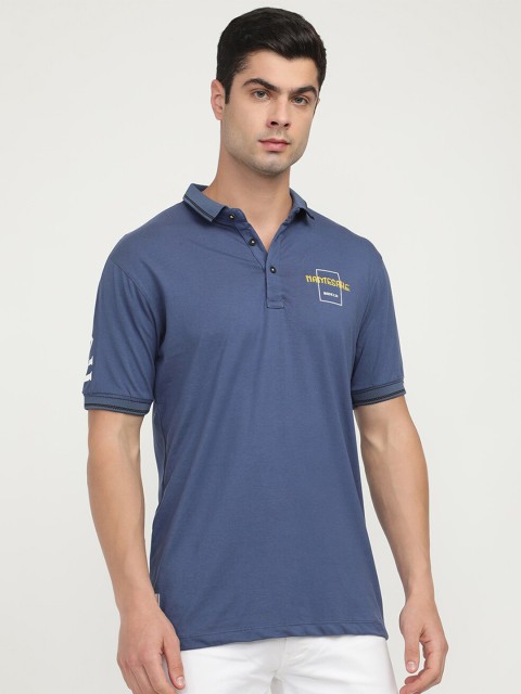 

V2 Value & Variety Men Blue Polo Collar T-shirt