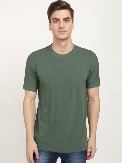 

V2 Value & Variety Men Olive Green T-shirt