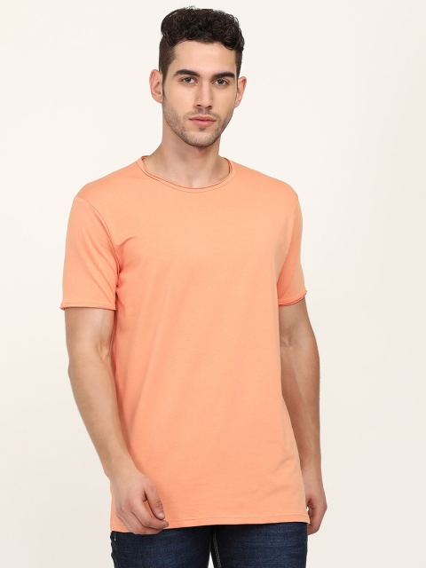 

V2 Value & Variety Men Peach-Coloured T-shirt