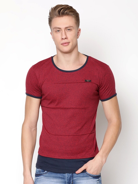 

V2 Value & Variety Men Maroon T-shirt