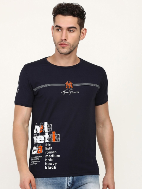 

V2 Value & Variety Men Navy Blue T-shirt