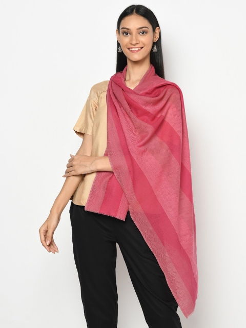 

Fabindia Women Pink Printed Stole