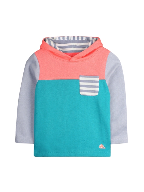 

Cherry Crumble Kids Multicoloured Colourblocked Hooded Sweatshirt, Multi