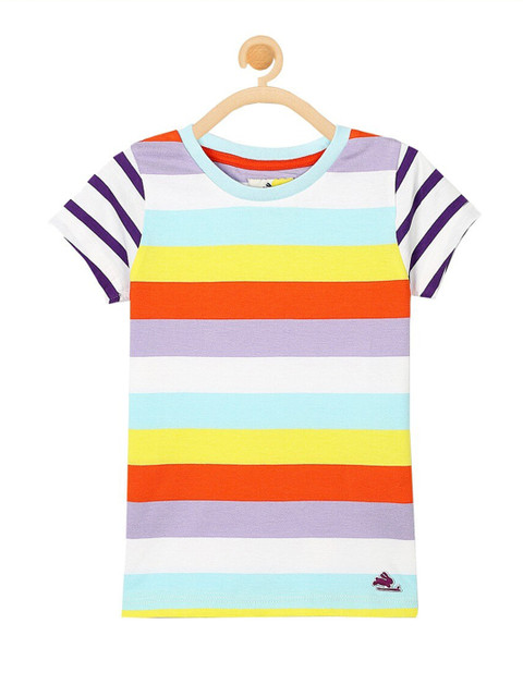 

Cherry Crumble Boys Multicoloured Striped T-shirt, Multi