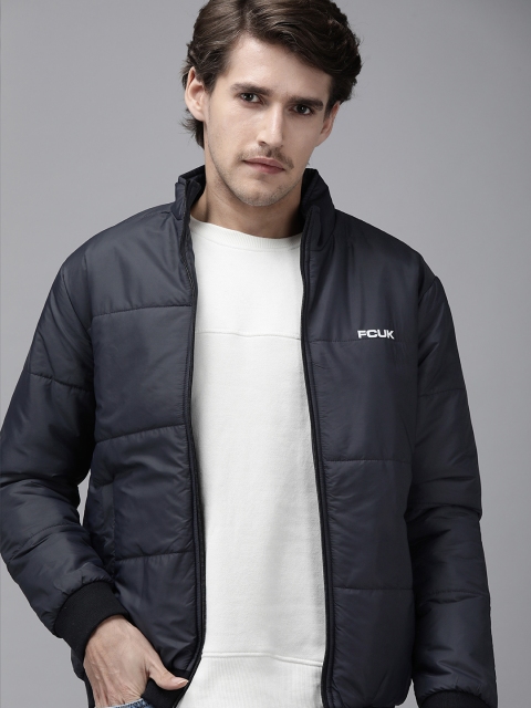 

French Connection Men Navy Blue Padded Jacket