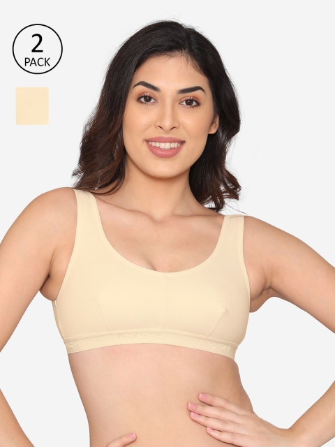 

Kalyani Pack of 2 Nude-Coloured Beginners Bra