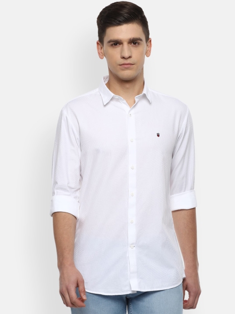 

Louis Philippe Sport Men White Slim Fit Opaque Cotton Casual Shirt