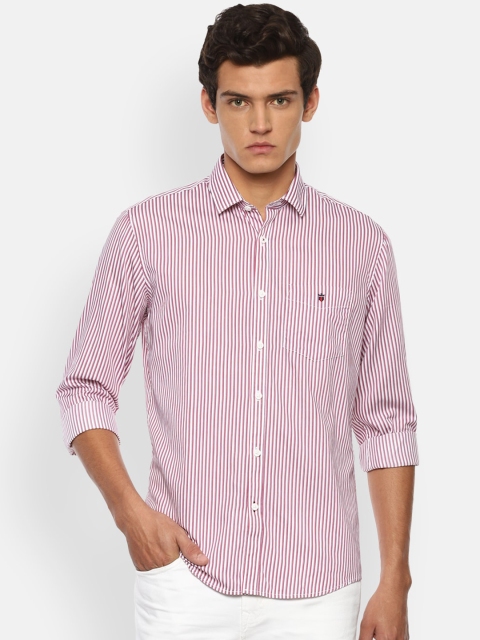 

Louis Philippe Sport Men Pink Slim Fit Pinstripes Opaque Striped Casual Shirt