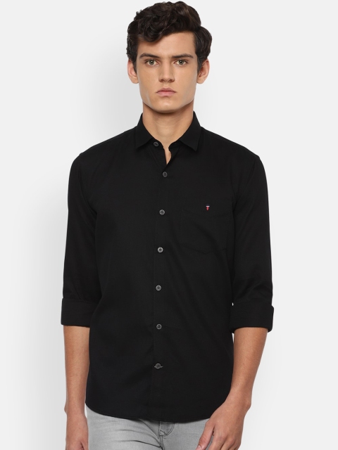 

Louis Philippe Sport Men Pure Cotton Black Solid Slim Fit Casual Shirt