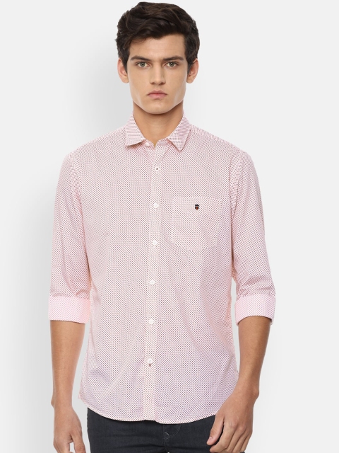 

Louis Philippe Sport Men Pink Slim Fit Opaque Printed Casual Shirt