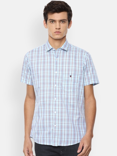 

Louis Philippe Sport Men Blue Slim Fit Opaque Checked Cotton Casual Shirt