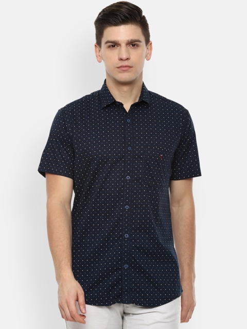 

Louis Philippe Sport Men Navy Blue Slim Fit Opaque Printed Casual Shirt