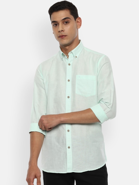 

Van Heusen Sport Men Green Slim Fit Opaque Casual Shirt
