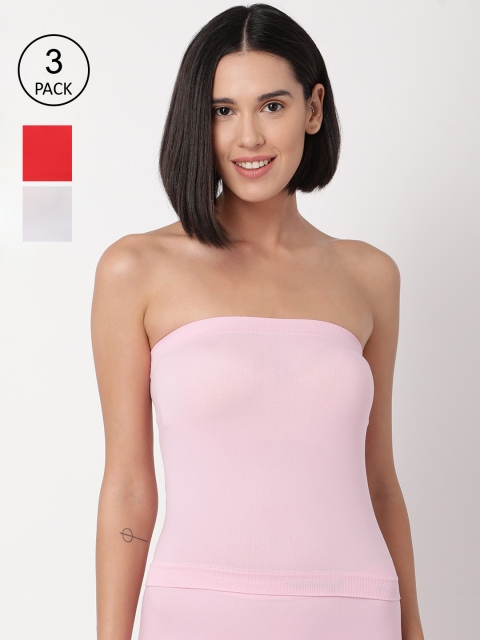 

GOLDSTROMS Pack of 3 Strapless Camisoles, Pink