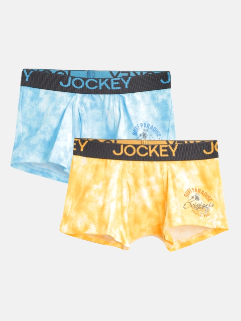 

Jockey Boys Pack of 2 Printed Trunks, Blue