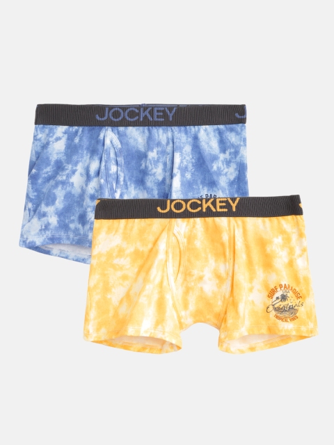 

Jockey Boys Pack of 2 Printed Trunks, Blue