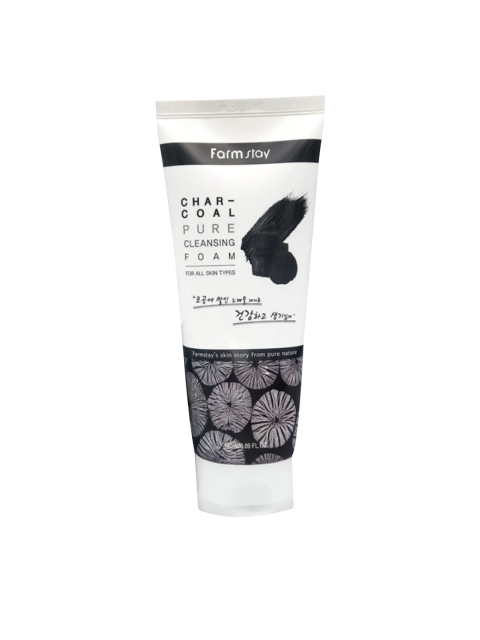 

Farmstay Charcoal Pure Cleansing Foam - 180 ml, Black