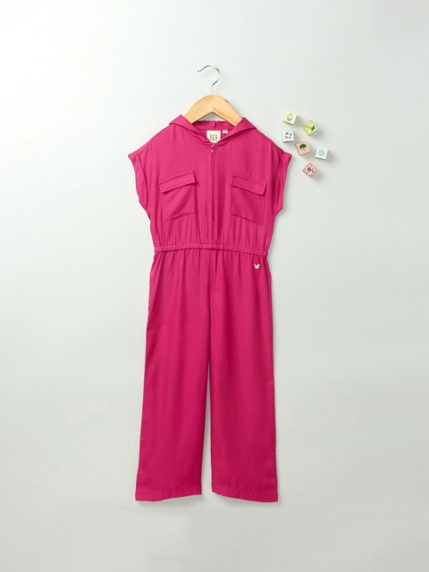

Ed-a-Mamma Girls Pink Basic Jumpsuit