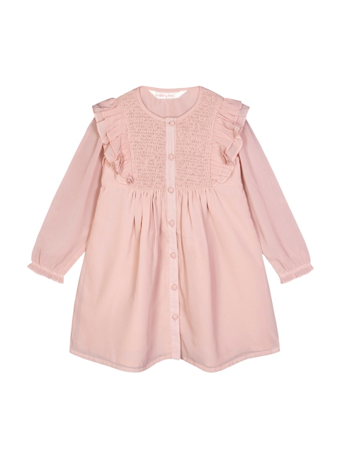 

Budding Bees Girls Peach-Coloured Georgette Dress