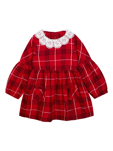 

Budding Bees Girls Red Checked Dress