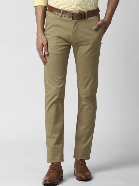 

Peter England Casuals Men Khaki Slim Fit Formal Trousers