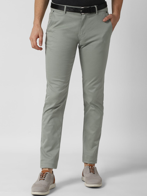 

Peter England Casuals Men Grey Slim Fit Trousers