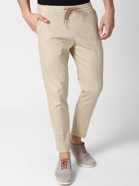 

Peter England Casuals Men Beige Joggers Trousers