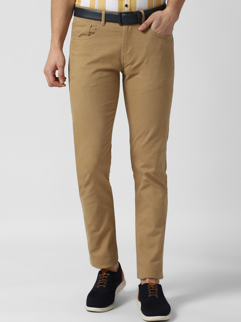 

Peter England Casuals Men Khaki Slim Fit Trousers