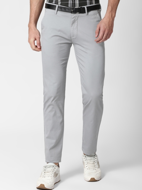 

Peter England Casuals Men Grey Slim Fit Chinos Trousers