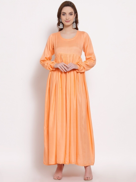 

DUGRI BE THE ONE Peach-Coloured Maxi Dress